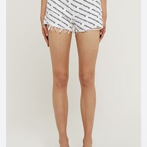 Alexander Wang All over Logo Print Shorts